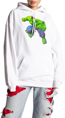 (W) Balenciaga Baju Putih Grafik Lengan Panjang Kasual Sweatshirt. 578135TLV589000 Lookbook (W) Balenciaga Baju Putih Grafik Lengan Panjang Kasual Sweatshirt. 578135TLV589000