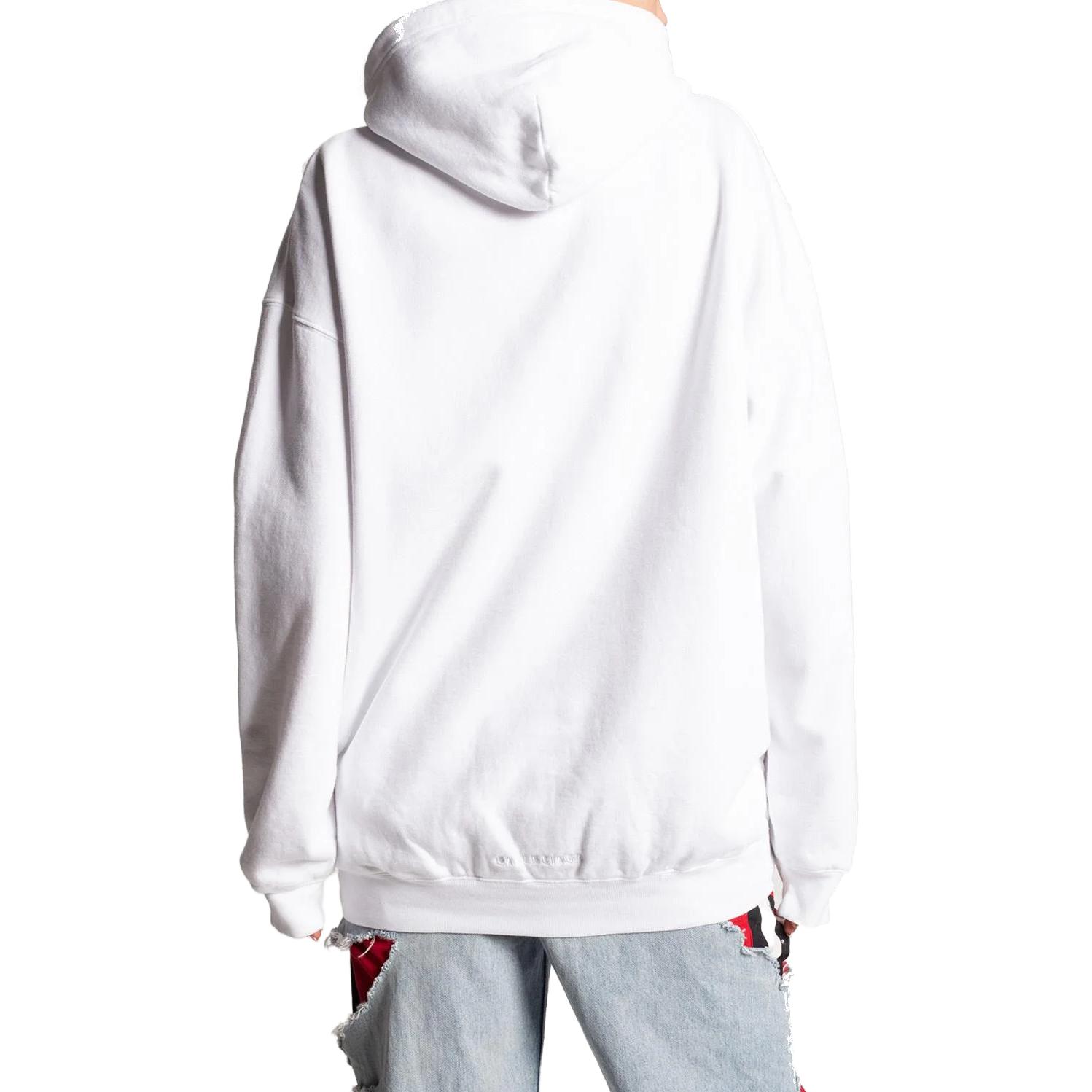 Shop (W) Balenciaga Baju Putih Grafik Lengan Panjang Kasual Sweatshirt. 578135TLV589000