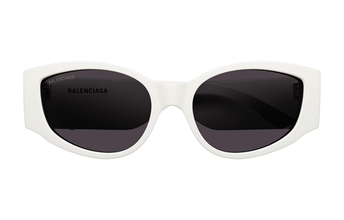 (Women) Balenciaga  White Irregular Frame Sunglasses with Side Letter Detail BB0258S-003 圖 3