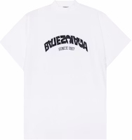 (Women) Balenciaga White Letter Print Crew Neck Short Sleeve T-Shirt. 739028TPVF99040 (Women) Balenciaga White Letter Print Crew Neck Short Sleeve T-Shirt. 739028TPVF99040