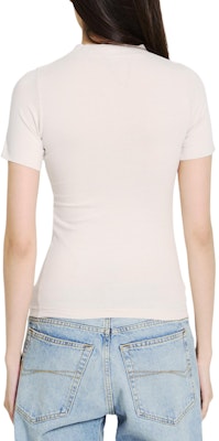 (W) Balenciaga Camiseta Blanca Slim Fit con Estampado de Letras. 768075TQVU19016 Purchase (W) Balenciaga Camiseta Blanca Slim Fit con Estampado de Letras. 768075TQVU19016