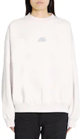 (Women) Balenciaga White Logo Print Crewneck Long Sleeve Sweatshirt 697869TQVT89016 (Women) Balenciaga White Logo Print Crewneck Long Sleeve Sweatshirt 697869TQVT89016