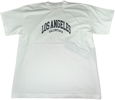 (Women) Balenciaga White Logo Print Crewneck T-Shirt Regular Fit. 612965TLVL59040 Order (Women) Balenciaga White Logo Print Crewneck T-Shirt Regular Fit. 612965TLVL59040