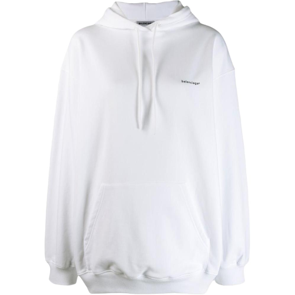 (Women) Balenciaga  White Logo Print Sweatshirt. 570798TYK279000