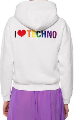 (W) 巴黎世家 白色印花徽标拉链连帽衫 - 常规版型. 556088TDV179000 Shop (W) 巴黎世家 白色印花徽标拉链连帽衫 - 常规版型. 556088TDV179000