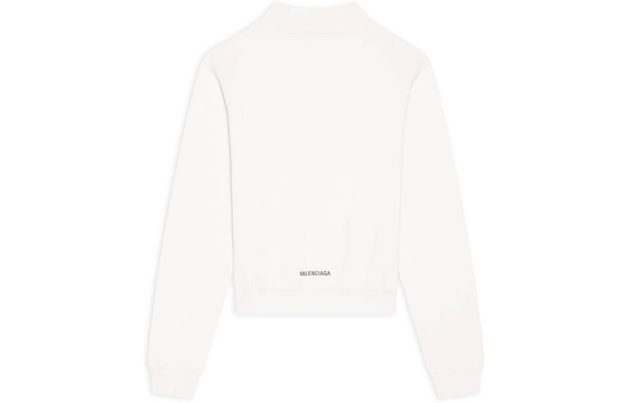 Lookbook (Women) Balenciaga  White Long Sleeve T-Shirt FW22 Casual Regular Fit. 681041TLVI19054
