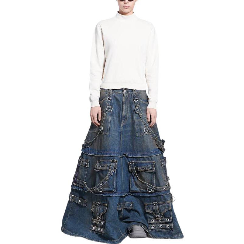 Shop (Women) Balenciaga  White Long Sleeve T-Shirt FW22 Casual Regular Fit. 681041TLVI19054