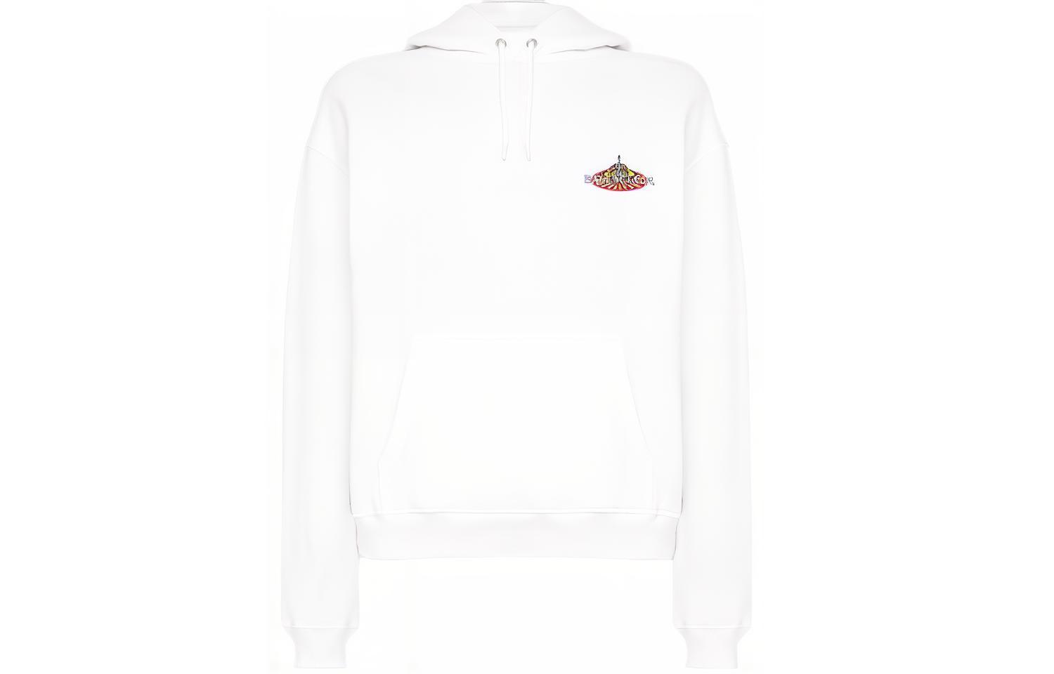 Buy (W) Balenciaga 白色寬鬆款Logo連帽衫 556095THV619000