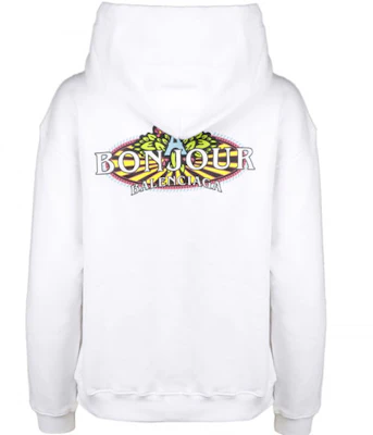 (W) Balenciaga 白色寬鬆款Logo連帽衫 556095THV619000 Lookbook (W) Balenciaga 白色寬鬆款Logo連帽衫 556095THV619000
