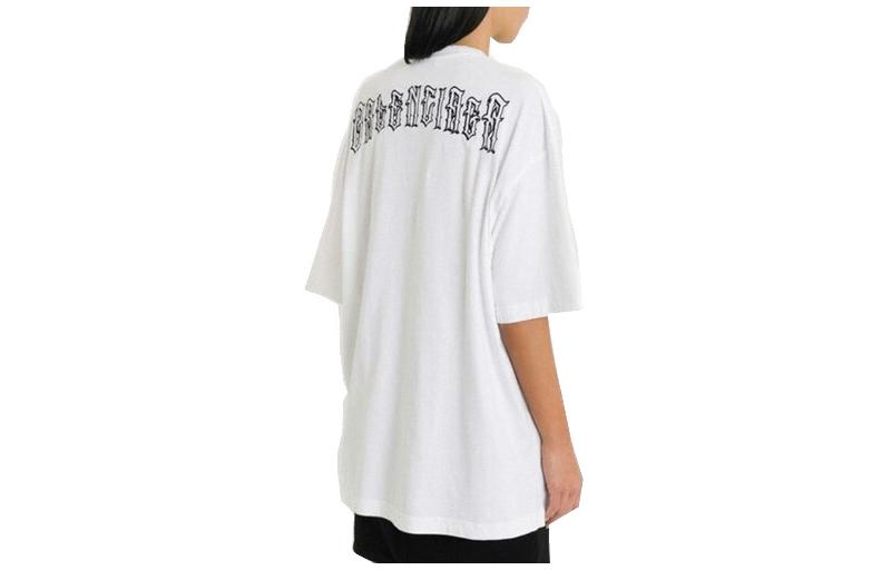(Women) Balenciaga  White Solid Color Crewneck T-Shirt. 570813-TEV68-9044 圖 3