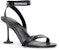 (W) Balenciaga Afterhour Sandal 'Kulit Hitam dengan Buckle' 694480WBBF31090