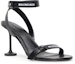 Order (W) Balenciaga Afterhour Sandal 'Kulit Hitam dengan Buckle' 694480WBBF31090