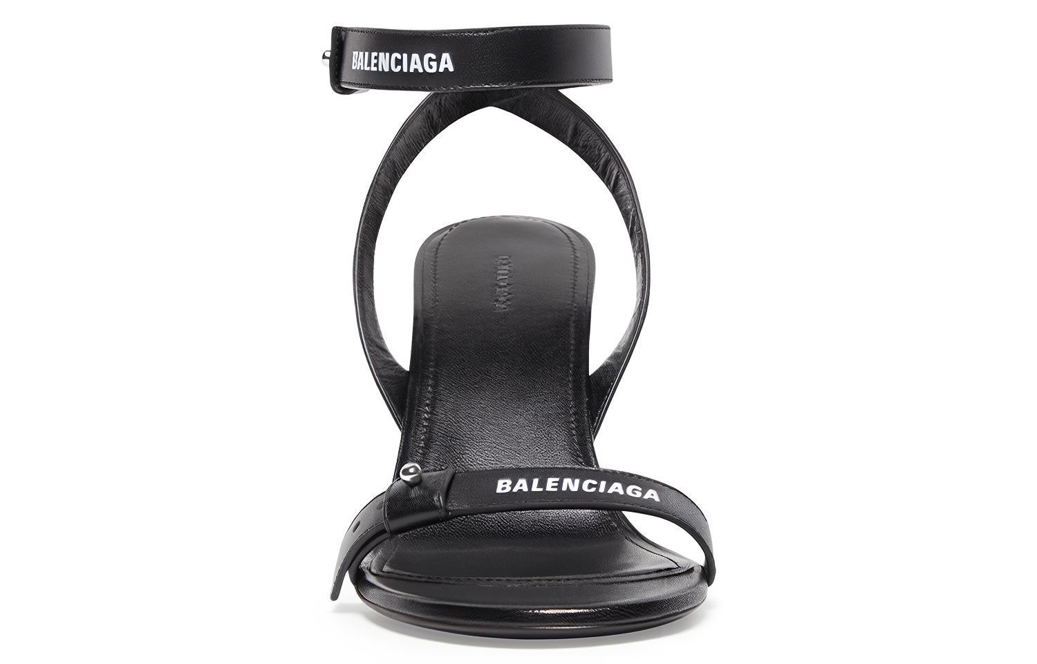Lookbook (W) Balenciaga Afterhour Sandaal ''Zwart Leren Gesp'' 694480WBBF31090