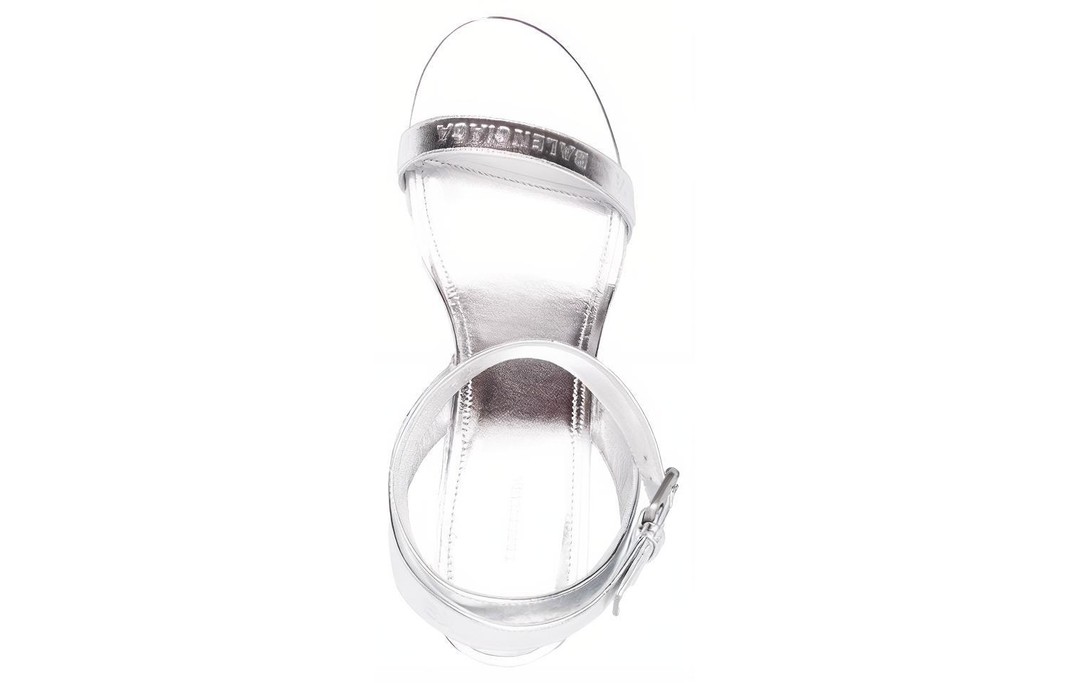 Shop (W) Balenciaga Afterhour Sandal 'Silver Buckle' - Sandal Perak Gancu Balenciaga 630041WBB318100