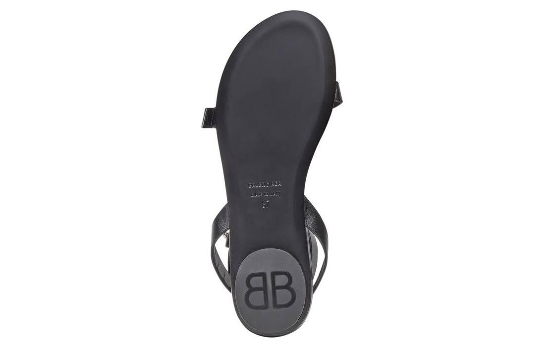 Purchase (W) Balenciaga Afterhour Sandalen ''Schwarzes Leder'' 694476WBBF31090