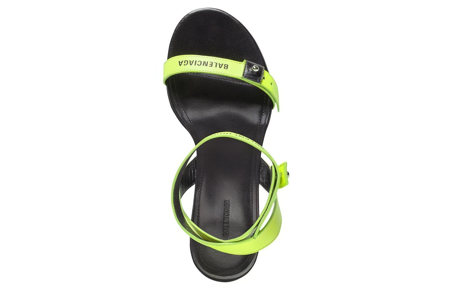 Lookbook (Women) Balenciaga Afterhour Slide 'Green Buckle' 694480WBBF37010