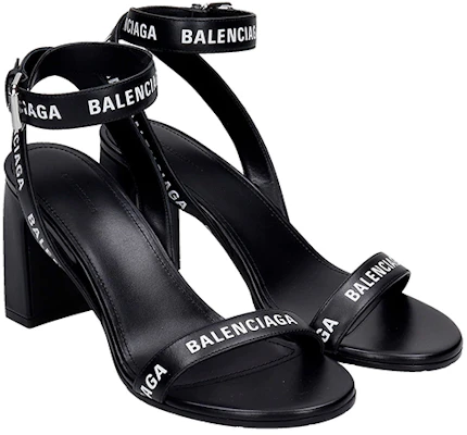 (W) Tacchi Sandalo Balenciaga con Logo All Over ''Neri'' 630041WBAE11090 Lookbook (W) Tacchi Sandalo Balenciaga con Logo All Over ''Neri'' 630041WBAE11090