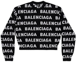 (W) Balenciaga 全版FW23拼色Logo針織毛衣黑色 常規版型 761591T16731070 Order (W) Balenciaga 全版FW23拼色Logo針織毛衣黑色 常規版型 761591T16731070