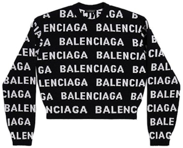 (W) Balenciaga 全版FW23拼色Logo針織毛衣黑色 常規版型 761591T16731070 Order (W) Balenciaga 全版FW23拼色Logo針織毛衣黑色 常規版型 761591T16731070