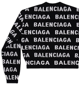 (W) Balenciaga 全版FW23拼色Logo針織毛衣黑色 常規版型 761591T16731070 Shop (W) Balenciaga 全版FW23拼色Logo針織毛衣黑色 常規版型 761591T16731070