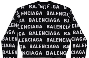 (W) Balenciaga 全版FW23拼色Logo針織毛衣黑色 常規版型 761591T16731070 Details for (W) Balenciaga 全版FW23拼色Logo針織毛衣黑色 常規版型 761591T16731070
