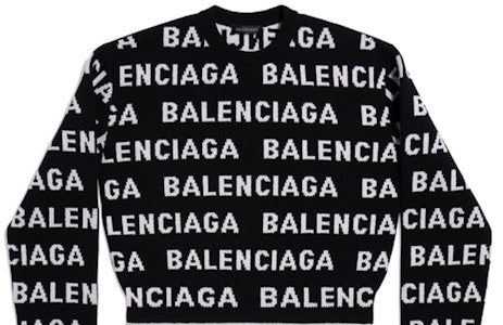(W) Balenciaga 全版FW23拼色Logo針織毛衣黑色 常規版型 761591T16731070 Details for (W) Balenciaga 全版FW23拼色Logo針織毛衣黑色 常規版型 761591T16731070