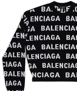 (W) Balenciaga 全版FW23拼色Logo針織毛衣黑色 常規版型 761591T16731070 Sizing (W) Balenciaga 全版FW23拼色Logo針織毛衣黑色 常規版型 761591T16731070