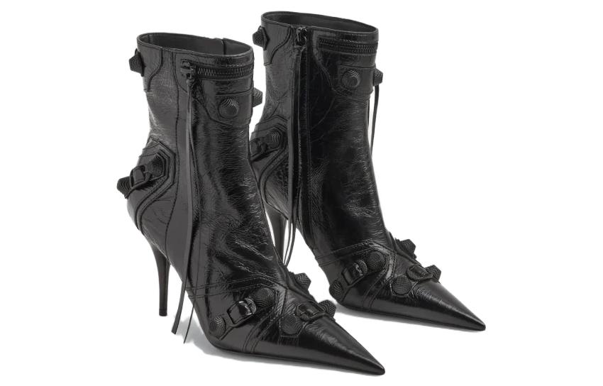 Lookbook (W) Balenciaga Enkellaars 9cm ''Zwart Leer Comfort Mode'' 694379WBUA11010