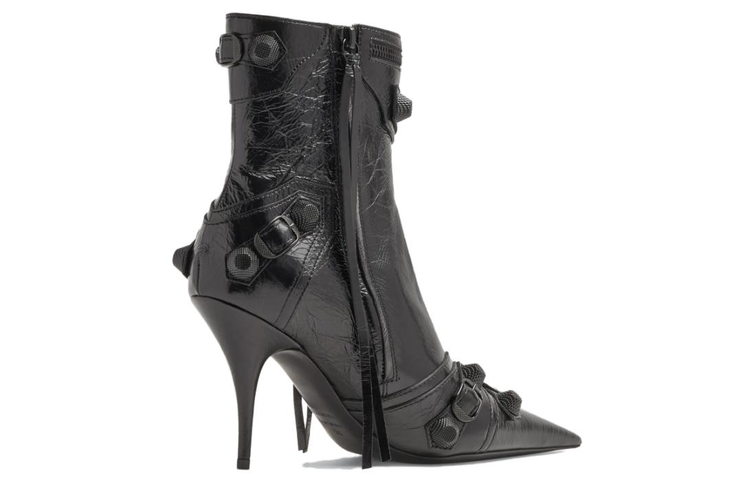 Shop (W) Balenciaga Enkellaars 9cm ''Zwart Leer Comfort Mode'' 694379WBUA11010