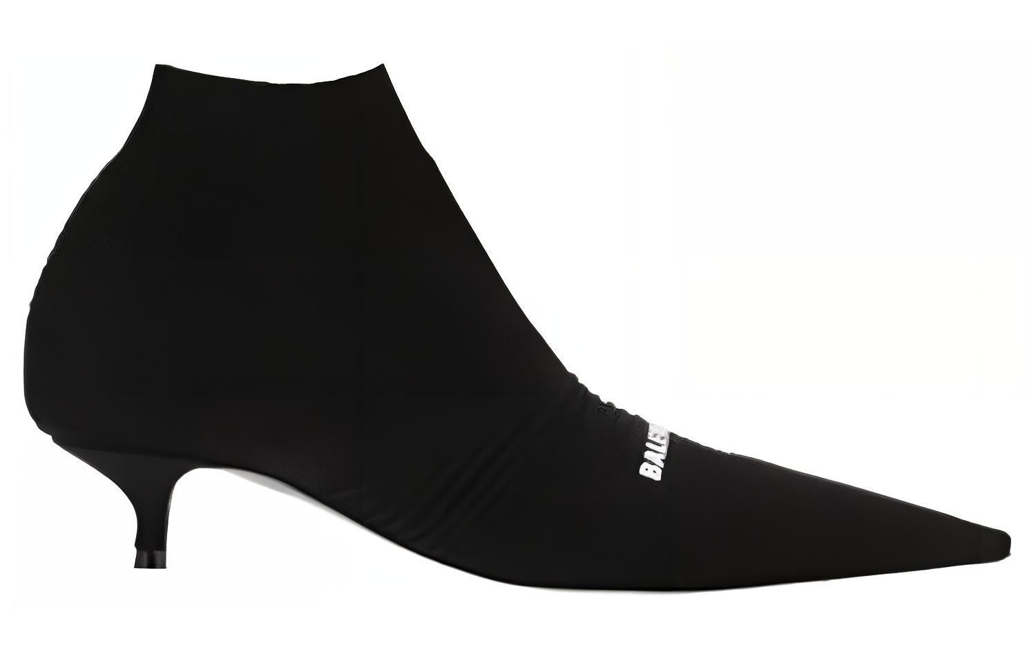 Order (W) Balenciaga Enkellaars ''Asymmetric Lage Hak Zwart'' 653777W2CW11090