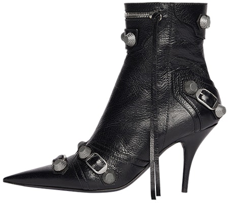 (W) Balenciaga Cagole 90mm Booties 'Kulit Anak Kambing Hitam Arena' 694379WAD4E1081 Buy (W) Balenciaga Cagole 90mm Booties 'Kulit Anak Kambing Hitam Arena' 694379WAD4E1081