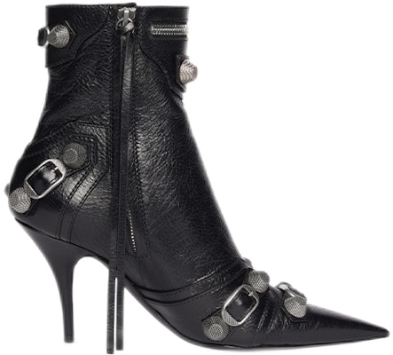 (W) Balenciaga Cagole 90mm Booties 'Kulit Anak Kambing Hitam Arena' 694379WAD4E1081 Order (W) Balenciaga Cagole 90mm Booties 'Kulit Anak Kambing Hitam Arena' 694379WAD4E1081