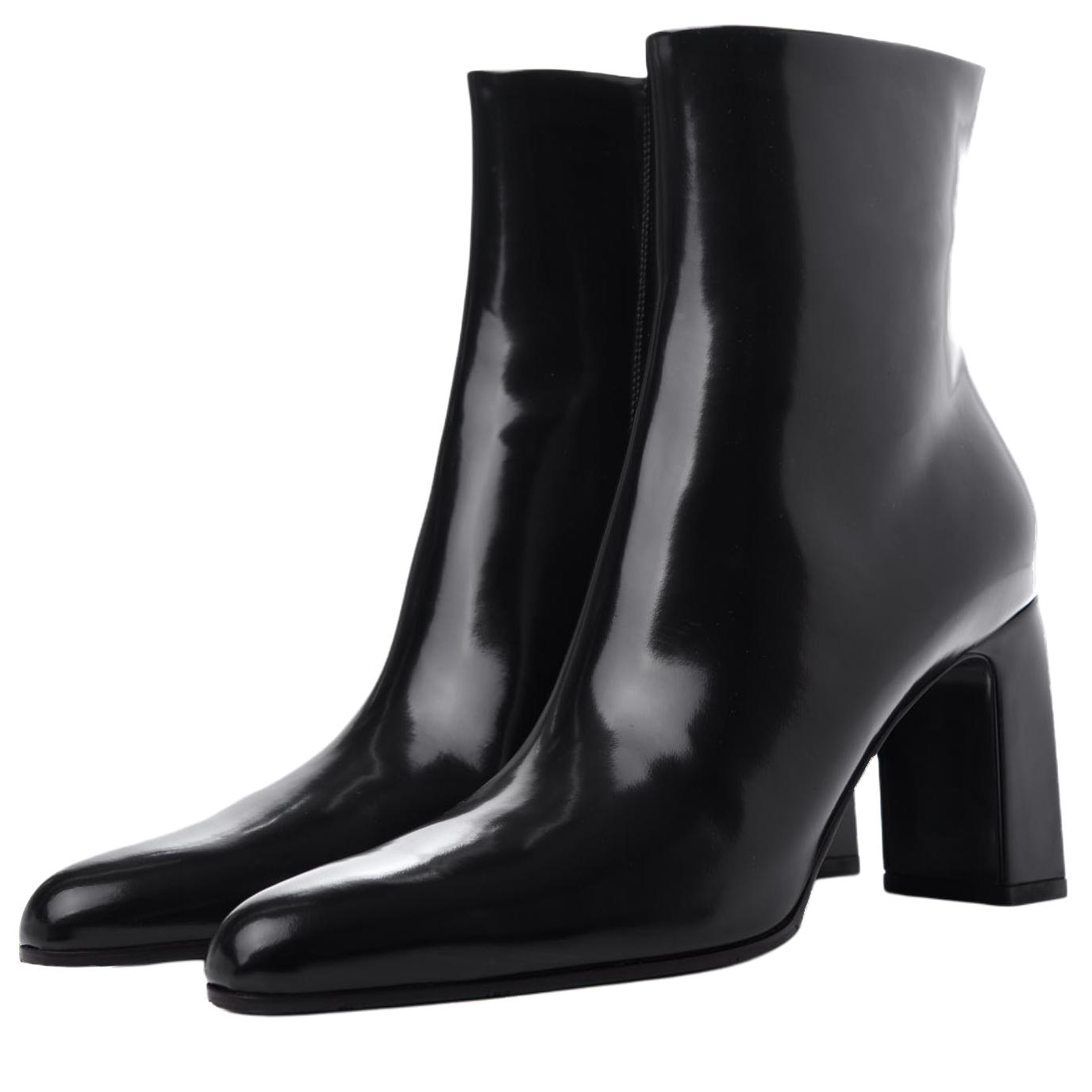Purchase (W) Balenciaga Enkellaars ''Zwart Leer'' 540279WAVL01000