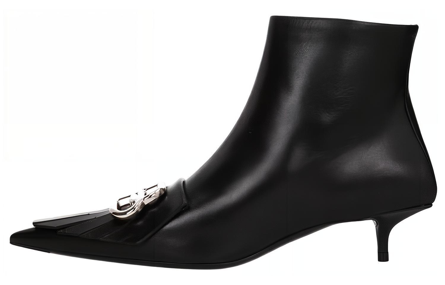 (Women) Balenciaga Ankle Boot 'Black Leather Fashion' 591026WAZN31081