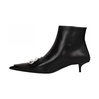 (W) Balenciaga Ankle Boot 'Black Leather Fashion'