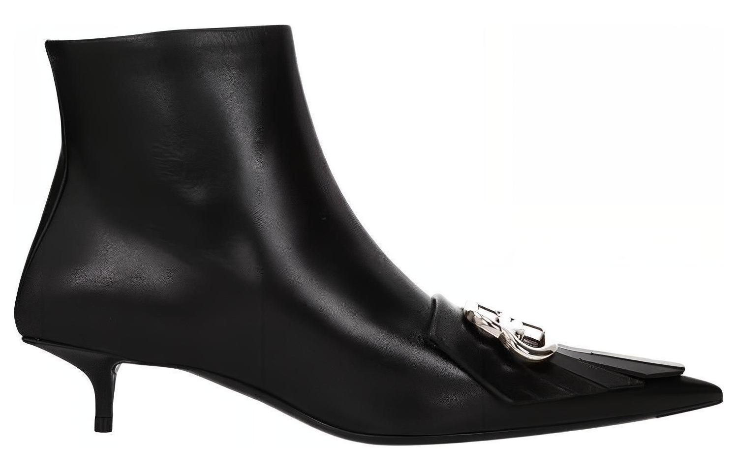 Order (W) Balenciaga Enkelboot ''Zwart Leren Mode'' 591026WAZN31081