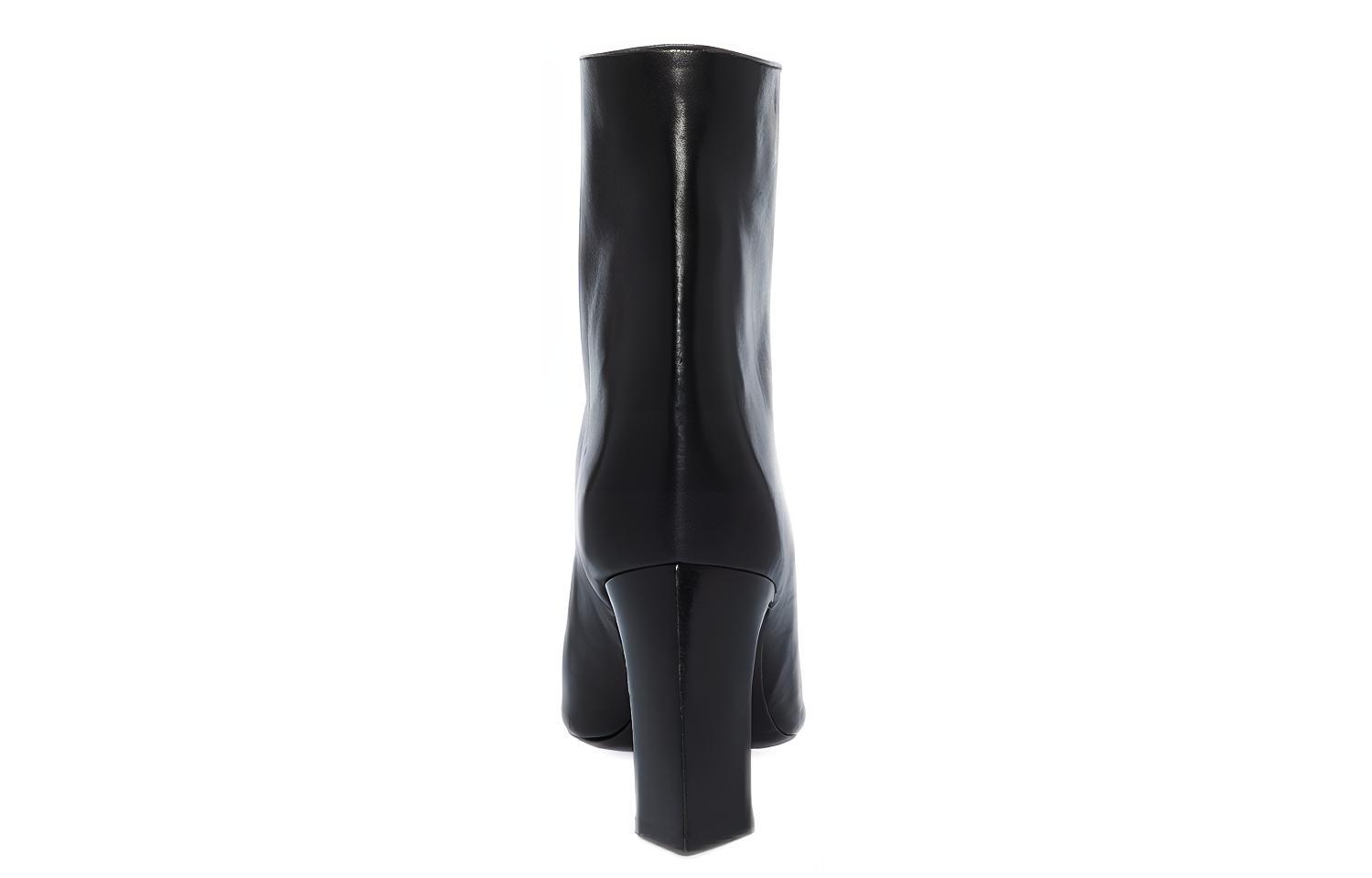 Lookbook (W) Balenciaga Enkellaars ''Zwart Leren Mode'' 679186WBC401000
