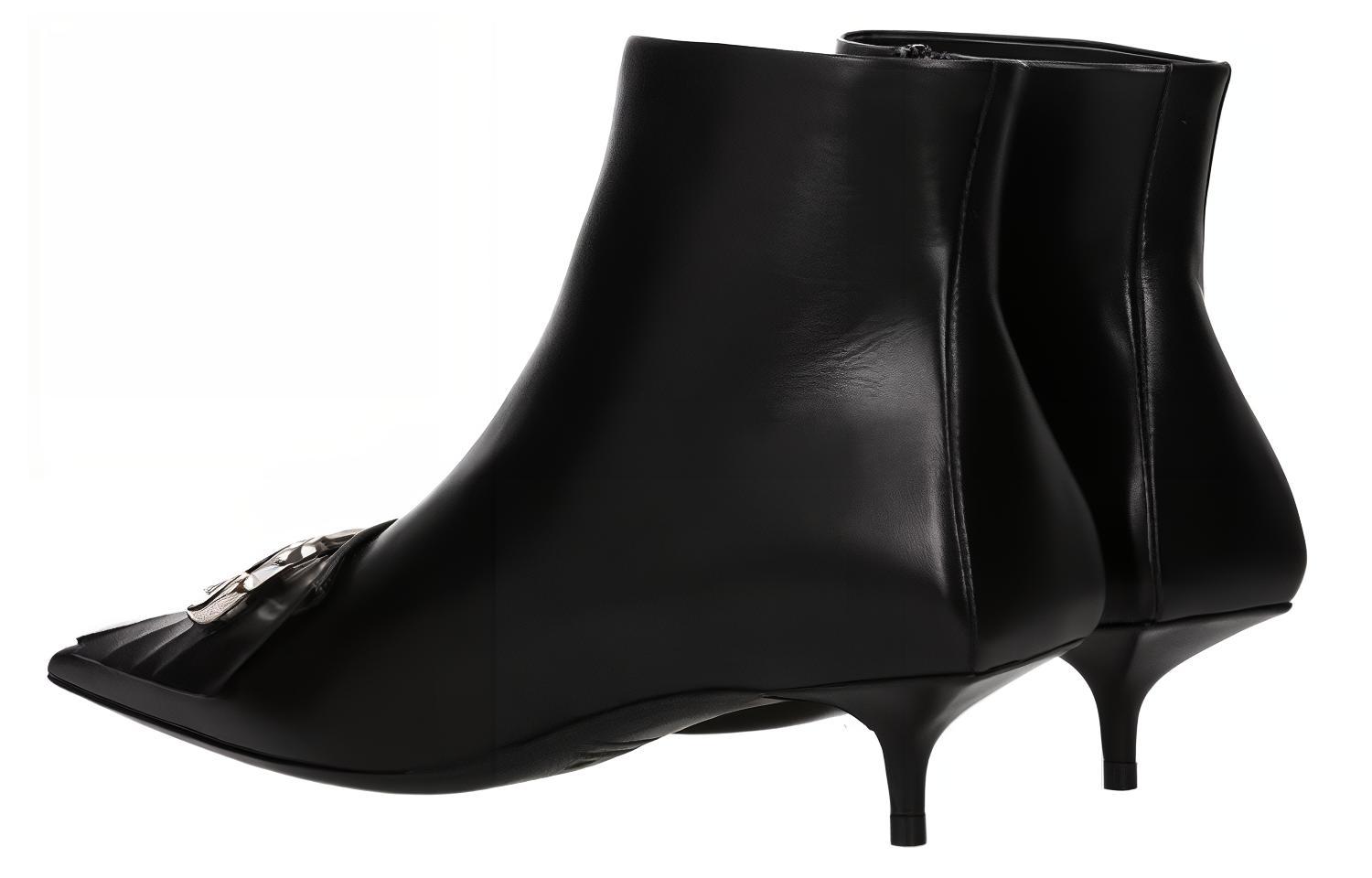 Shop (W) Balenciaga Enkelboot ''Zwart Leren Mode'' 591026WAZN31081