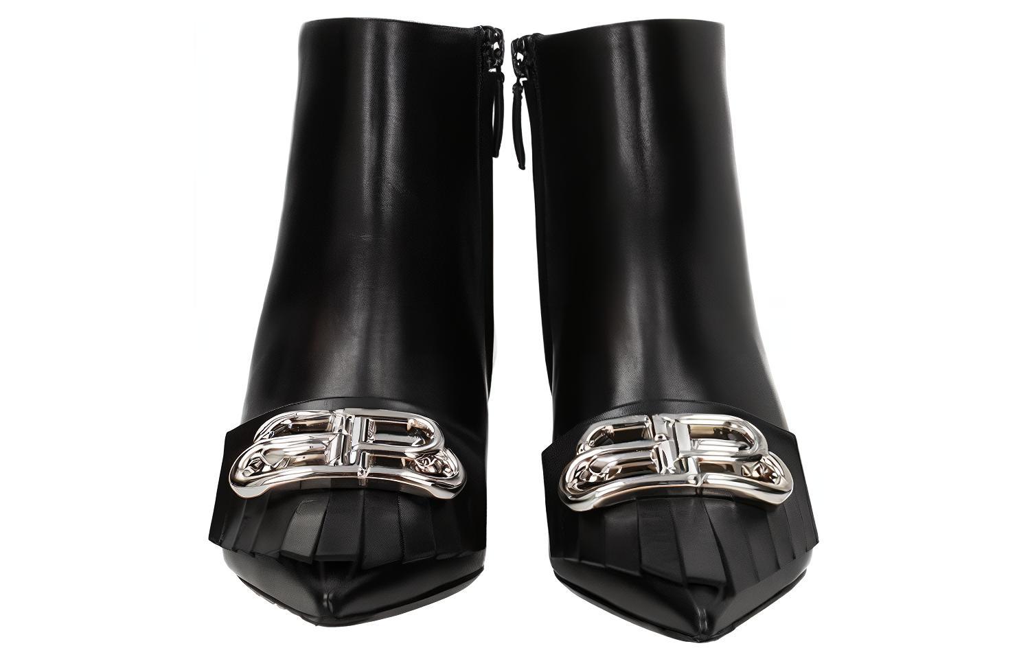 Purchase (W) Balenciaga Enkelboot ''Zwart Leren Mode'' 591026WAZN31081