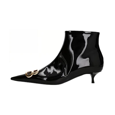 (W) Balenciaga Ankle Boot 'Black Patent Leather'