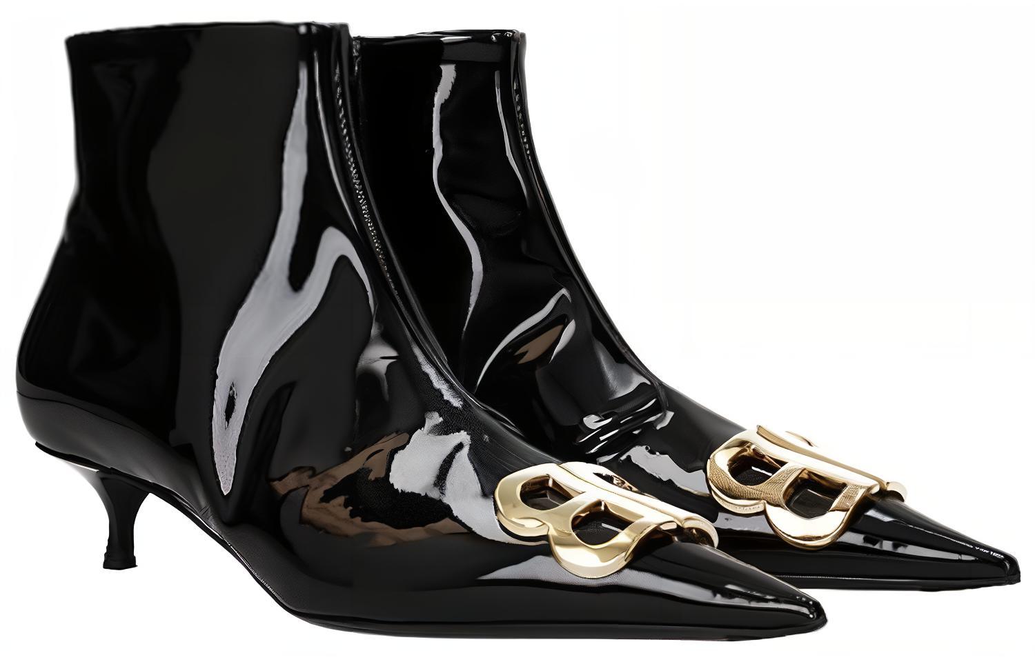 Order (W) Balenciaga Enkellaars ''Zwart Lakleer'' 539647WAVF01000