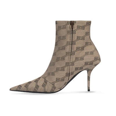 (W) Balenciaga Ankle Boot 'Brown Zip Fashion'