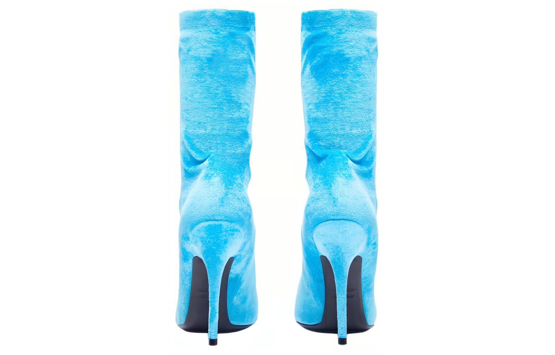 Shop (W) Balenciaga Enkelboot ''Lichtblauw Mode Comfort'' 742881W8MA14000