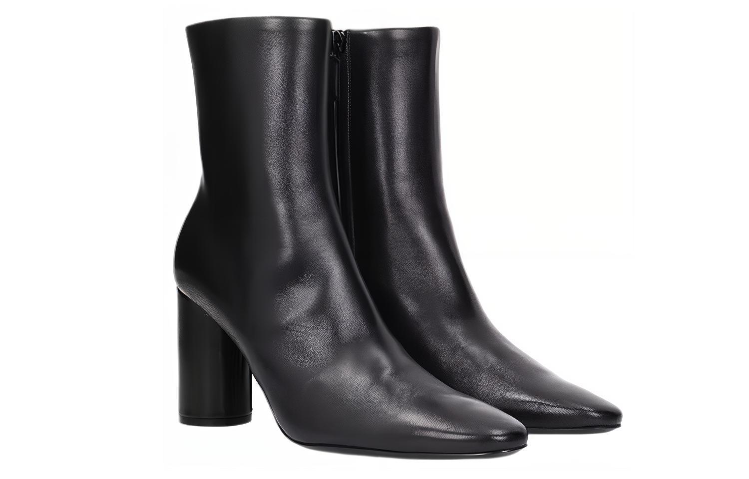 (W) Balenciaga Ankle Boot Leather 'Black' 圖 3