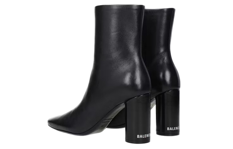 (W) Balenciaga Ankle Boot Leather 'Black' 圖 4