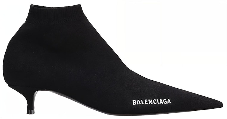 (Women) Balenciaga Ankle Boots 'Simple Black Kitten Heel' 615010W2AF11090 Order (Women) Balenciaga Ankle Boots 'Simple Black Kitten Heel' 615010W2AF11090
