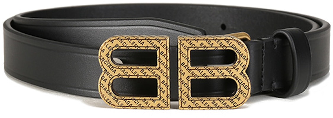 (Women) Balenciaga B Logo Narrow Vintage Leather Belt Black 2cm. 6735182AA621000 Order (Women) Balenciaga B Logo Narrow Vintage Leather Belt Black 2cm. 6735182AA621000