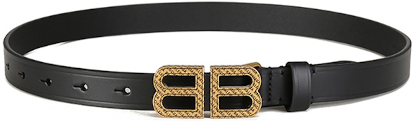 (Women) Balenciaga B Logo Narrow Vintage Leather Belt Black 2cm. 6735182AA621000 Purchase (Women) Balenciaga B Logo Narrow Vintage Leather Belt Black 2cm. 6735182AA621000