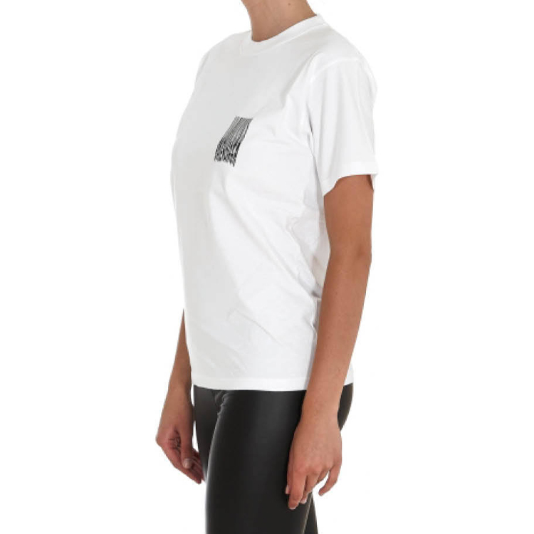 (Women) Balenciaga Barcode Print Ribbed Knit Cotton T-Shirt Women’s White Regular Fit. 661705TKVE59040 圖 7