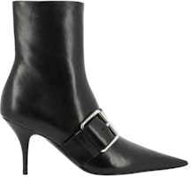 (W) Balenciaga BB Boots 'Kulit Hitam Ujung Lancip' 762297WBCW21081 Order (W) Balenciaga BB Boots 'Kulit Hitam Ujung Lancip' 762297WBCW21081